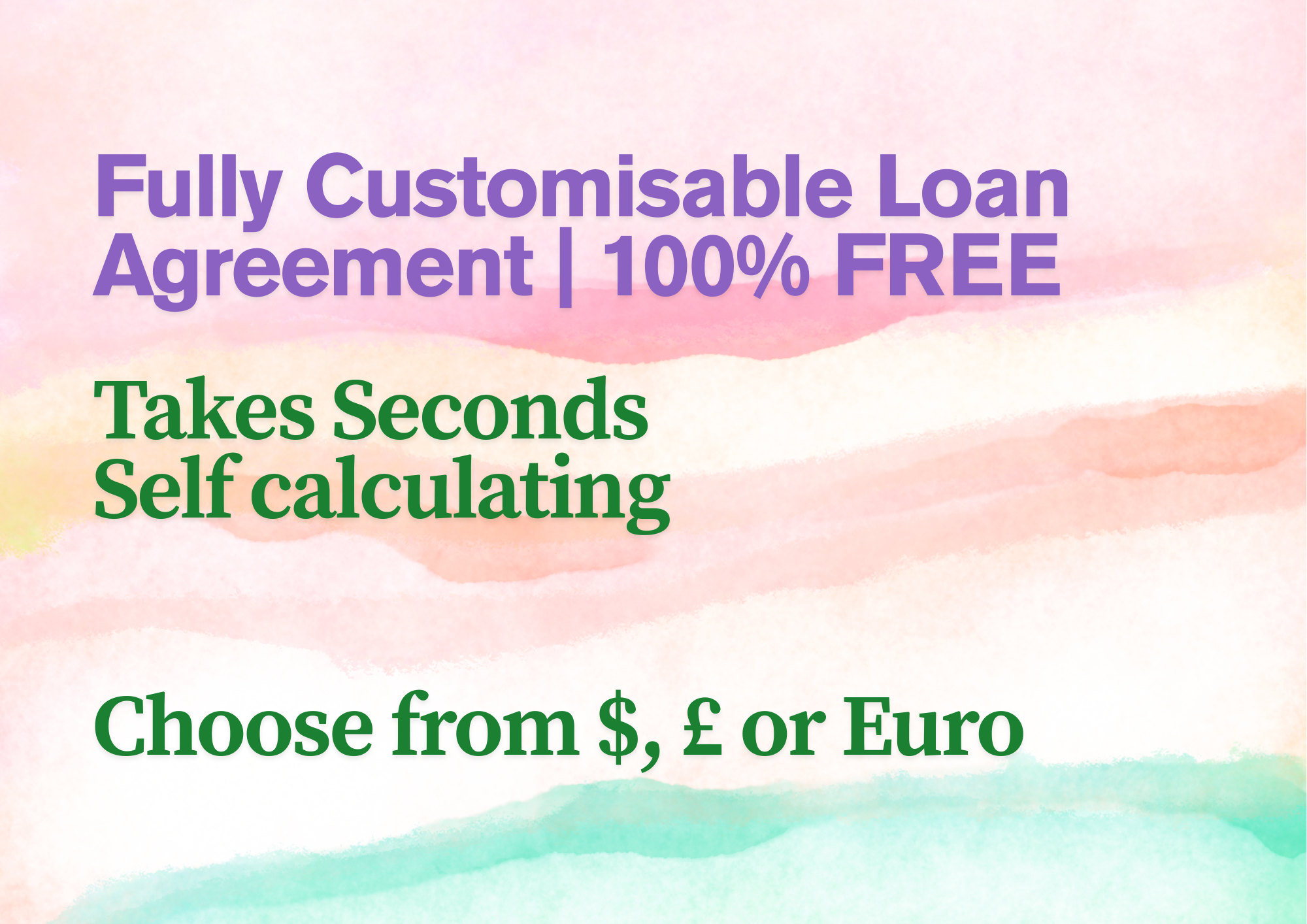 Free Customizable Loan Agreement Generator (Printable & Downloadable)